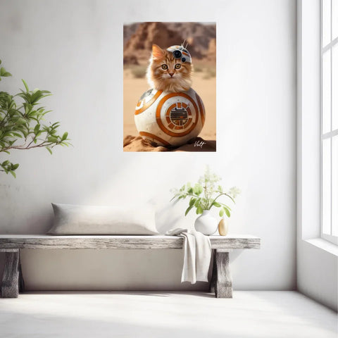 Tableau Animaux Portrait Personnalisé Star BB-8