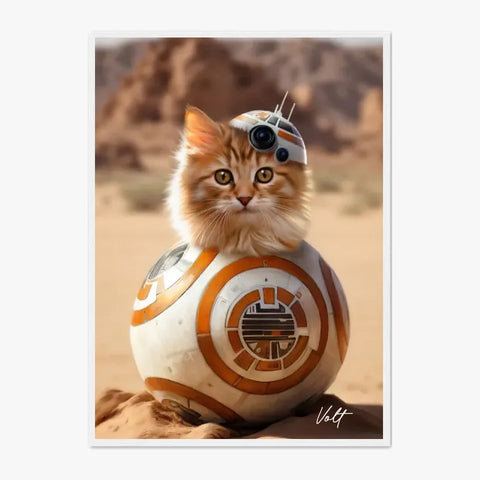 Tableau Animaux Portrait Personnalisé Star BB-8