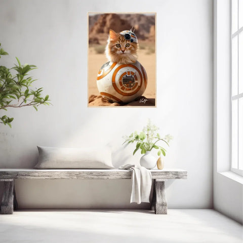 Tableau Animaux Portrait Personnalisé Star BB-8