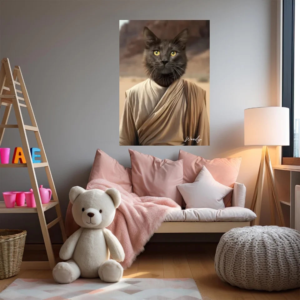 Tableau Animaux Portrait Personnalisé Rey Skywalker