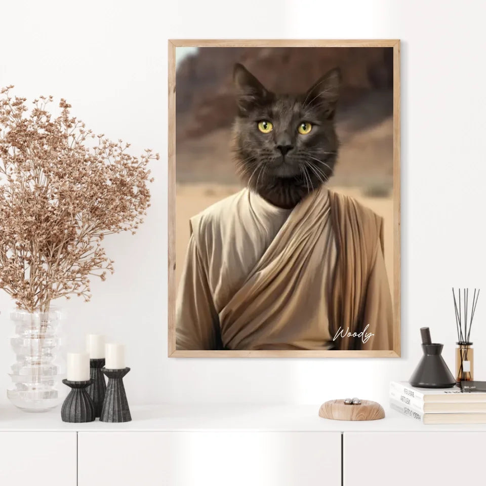 Tableau Animaux Portrait Personnalisé Rey Skywalker