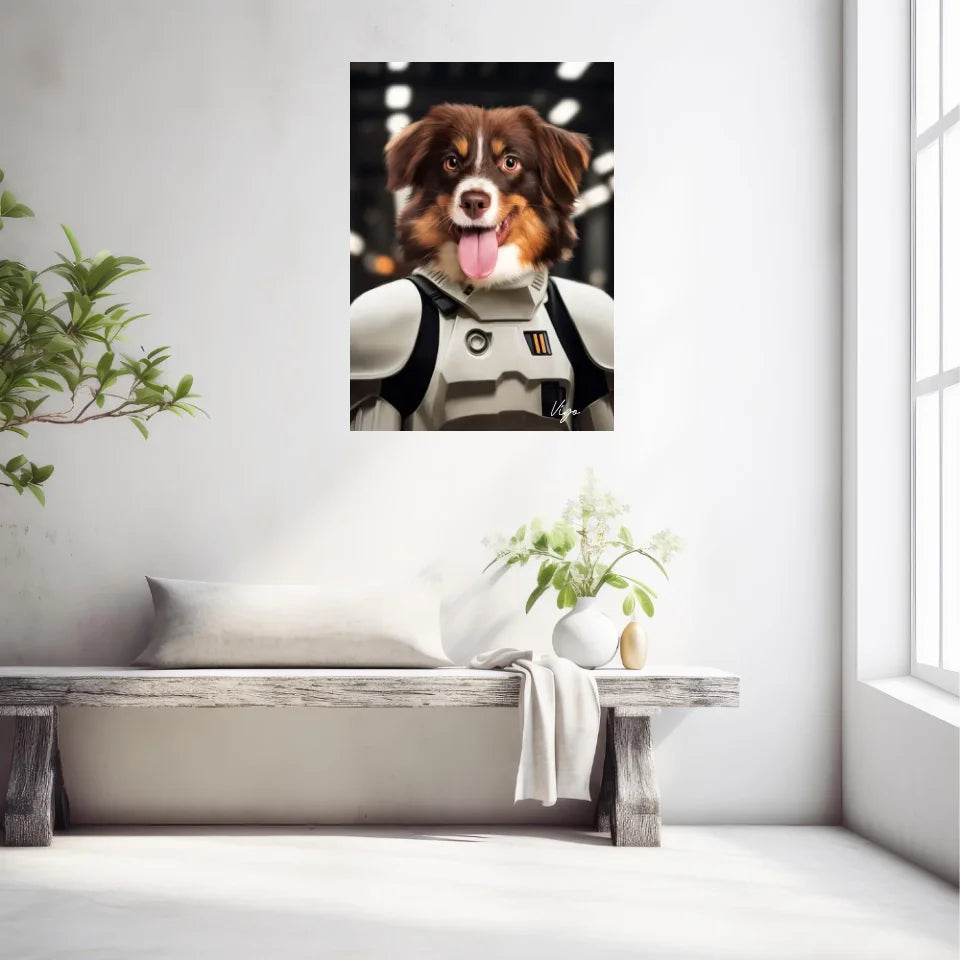 Tableau Animaux Portrait Personnalisé Stormtrooper