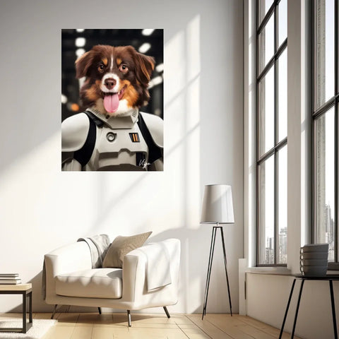 Tableau Animaux Portrait Personnalisé Stormtrooper