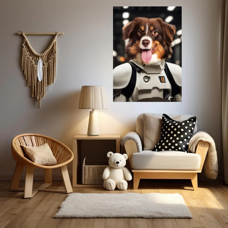 Tableau Animaux Portrait Personnalisé Stormtrooper