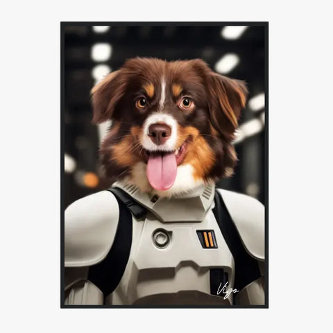 Tableau Animaux Portrait Personnalisé Stormtrooper