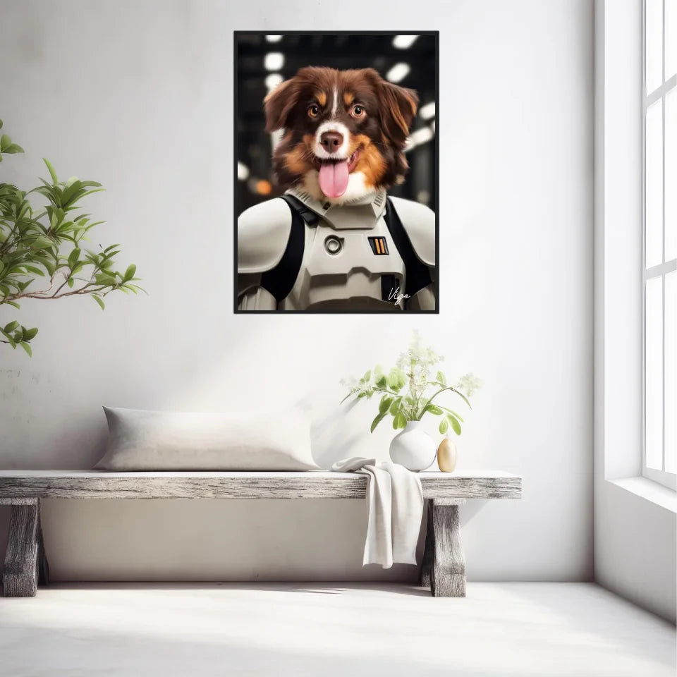 Tableau Animaux Portrait Personnalisé Stormtrooper