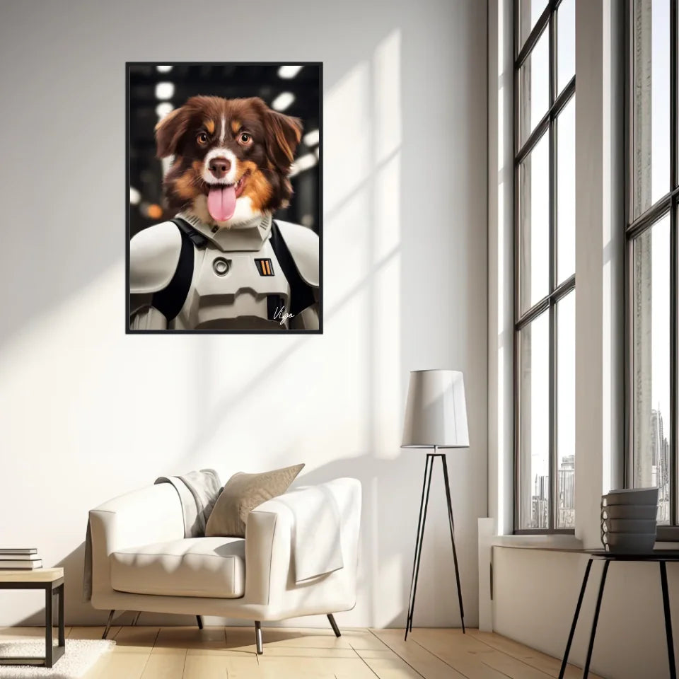 Tableau Animaux Portrait Personnalisé Stormtrooper