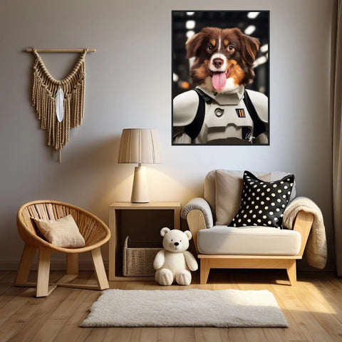 Tableau Animaux Portrait Personnalisé Stormtrooper