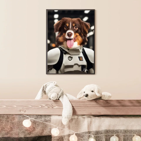 Tableau Animaux Portrait Personnalisé Stormtrooper