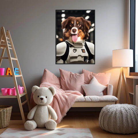 Tableau Animaux Portrait Personnalisé Stormtrooper