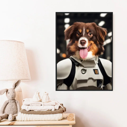 Tableau Animaux Portrait Personnalisé Stormtrooper