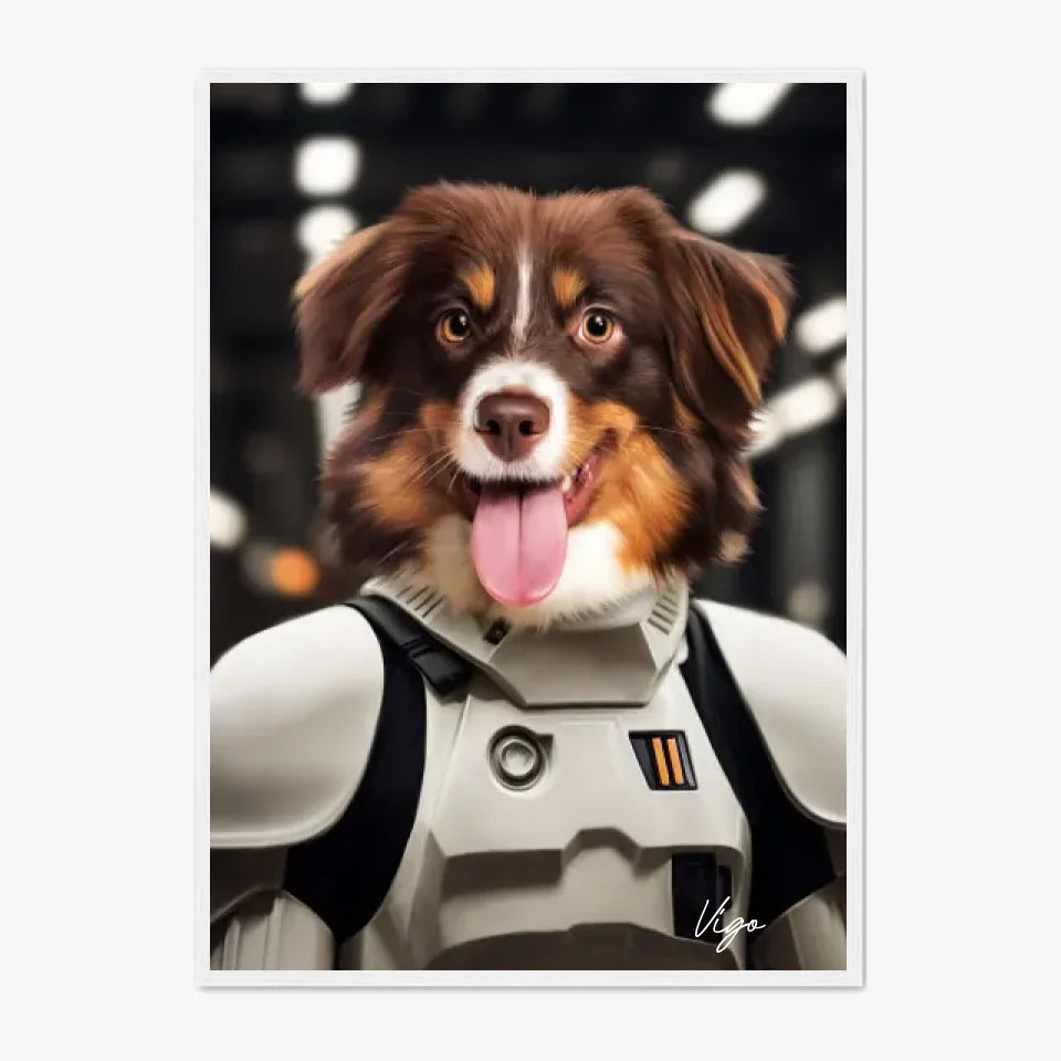 Tableau Animaux Portrait Personnalisé Stormtrooper