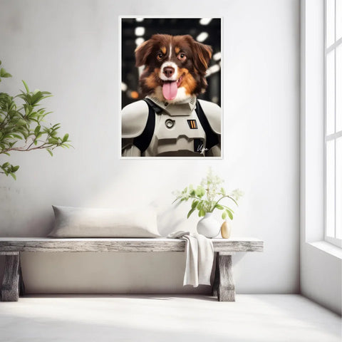 Tableau Animaux Portrait Personnalisé Stormtrooper