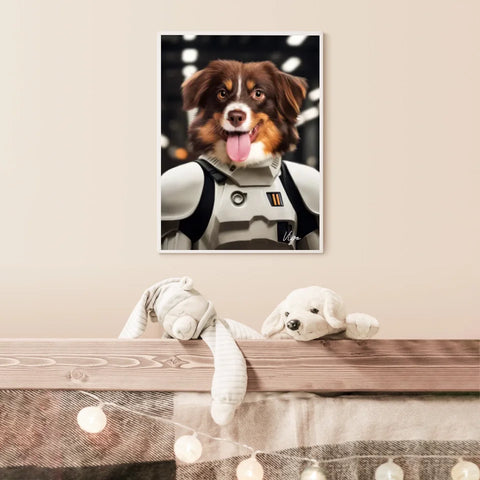 Tableau Animaux Portrait Personnalisé Stormtrooper