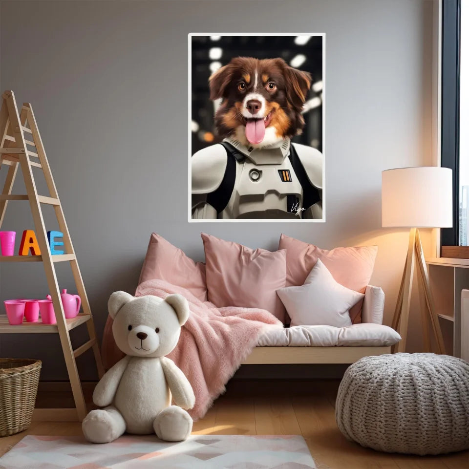 Tableau Animaux Portrait Personnalisé Stormtrooper