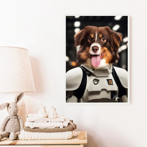 Tableau Animaux Portrait Personnalisé Stormtrooper