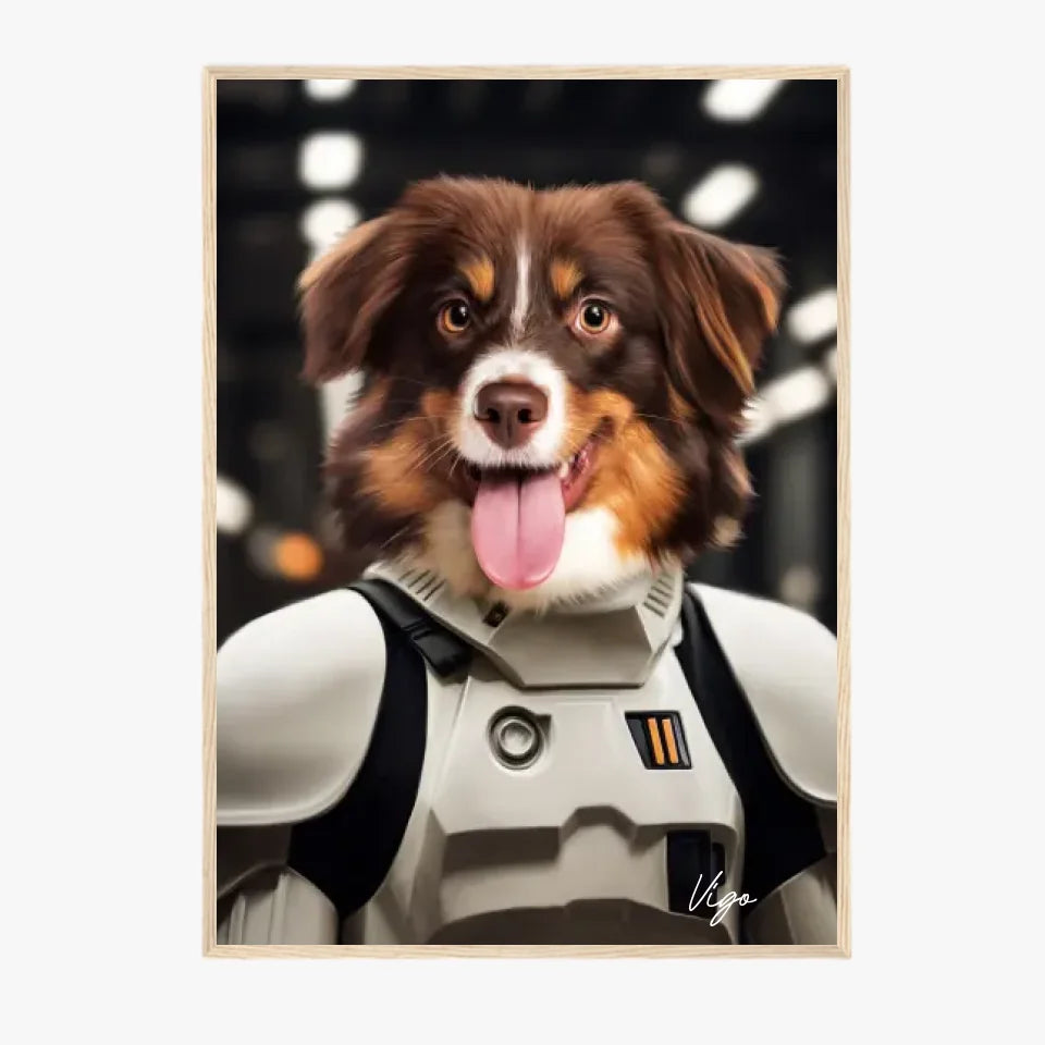 Tableau Animaux Portrait Personnalisé Stormtrooper