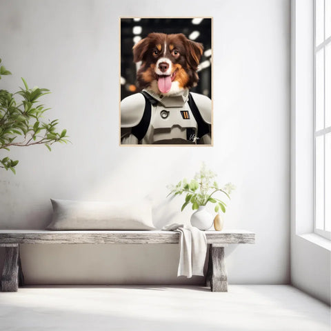 Tableau Animaux Portrait Personnalisé Stormtrooper