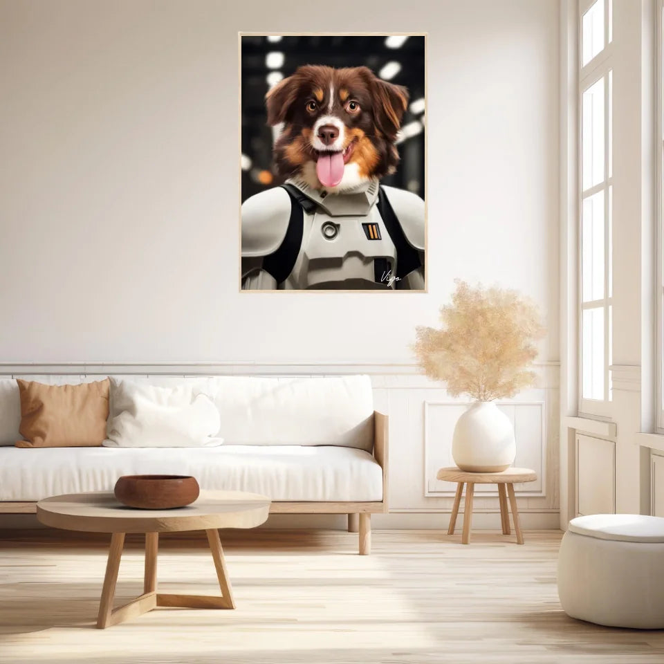 Tableau Animaux Portrait Personnalisé Stormtrooper