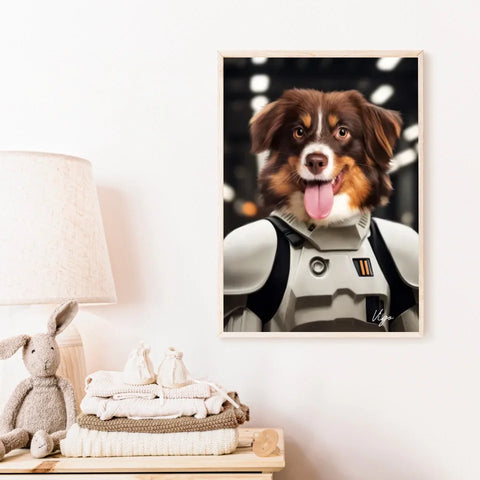 Tableau Animaux Portrait Personnalisé Stormtrooper