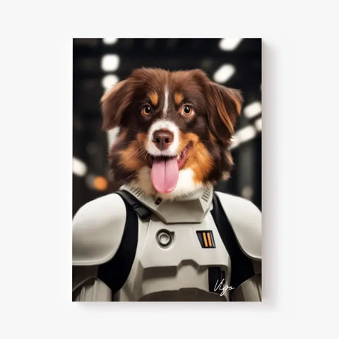 Tableau Animaux Portrait Personnalisé Stormtrooper