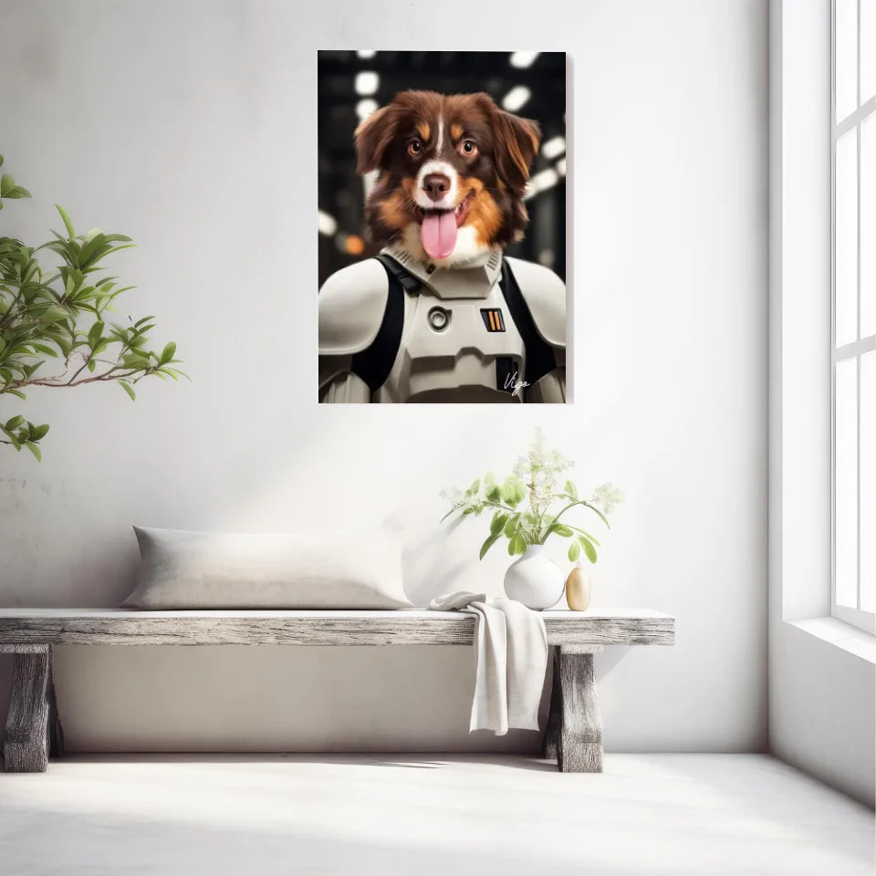 Tableau Animaux Portrait Personnalisé Stormtrooper