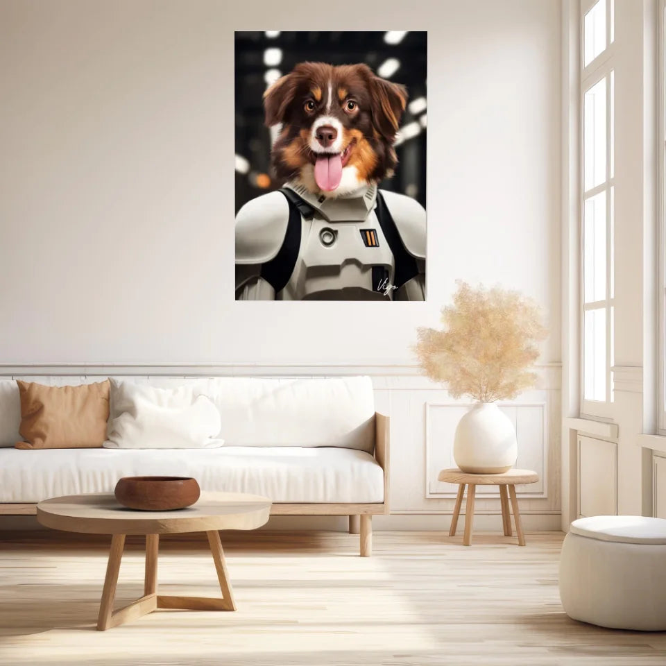 Tableau Animaux Portrait Personnalisé Stormtrooper