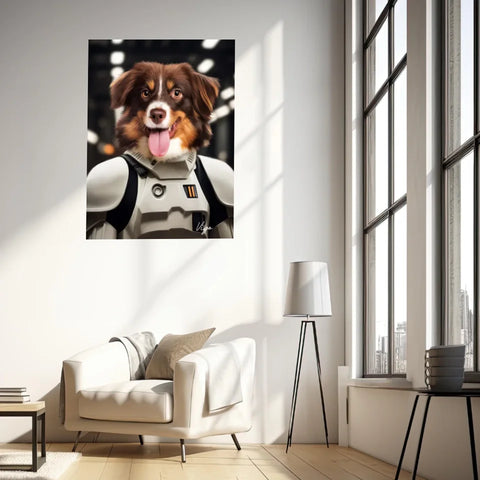 Tableau Animaux Portrait Personnalisé Stormtrooper