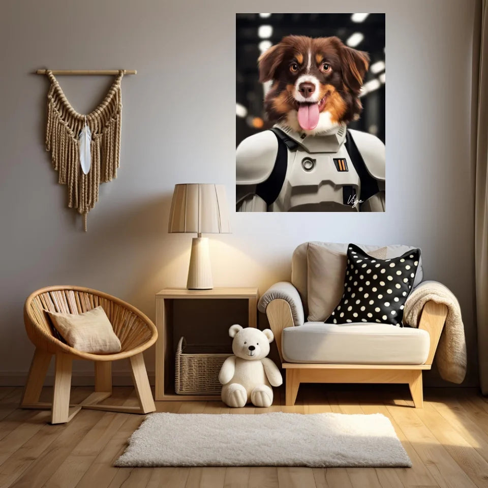 Tableau Animaux Portrait Personnalisé Stormtrooper