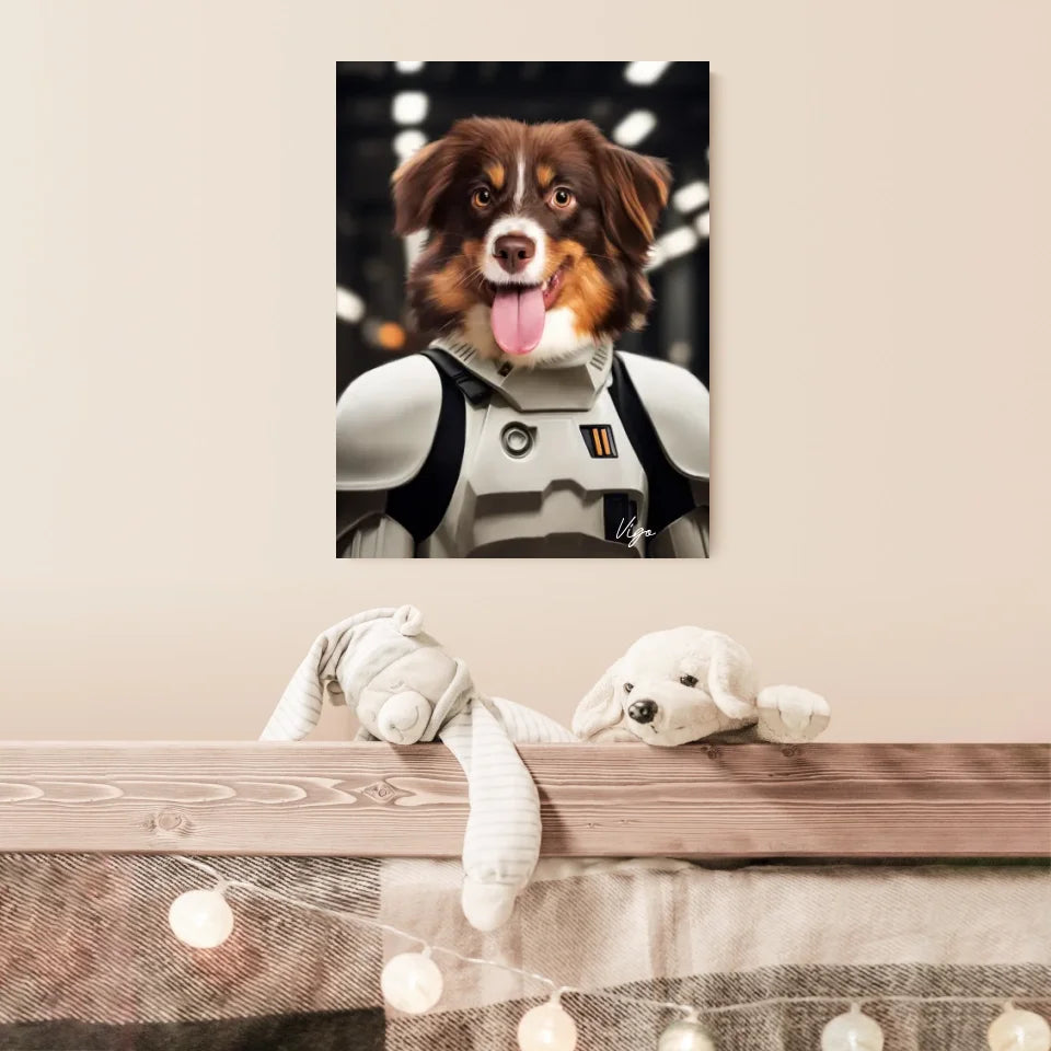 Tableau Animaux Portrait Personnalisé Stormtrooper