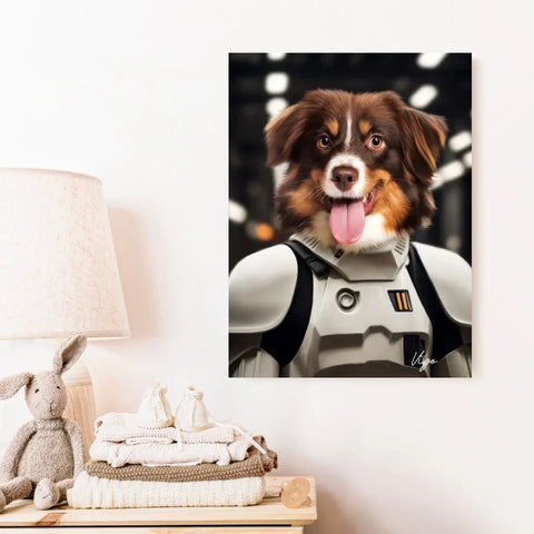 Tableau Animaux Portrait Personnalisé Stormtrooper