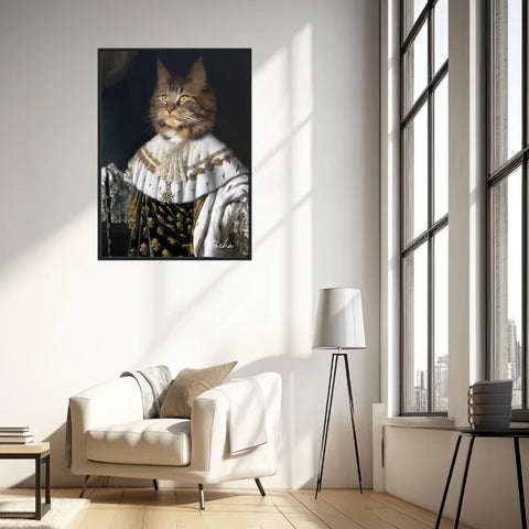 Tableau Animaux Portrait Personnalisé Renaissance Roi Louis XVIII de France