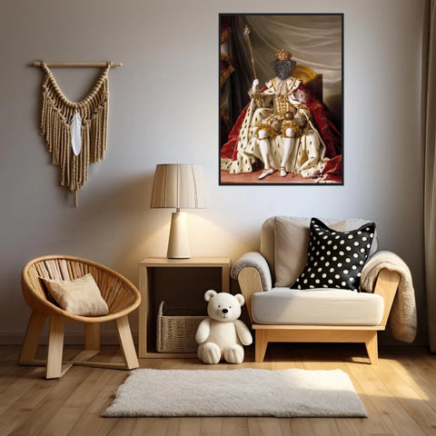 Tableau Animaux Portrait Personnalisé Renaissance Roi Christian VII de Danemark