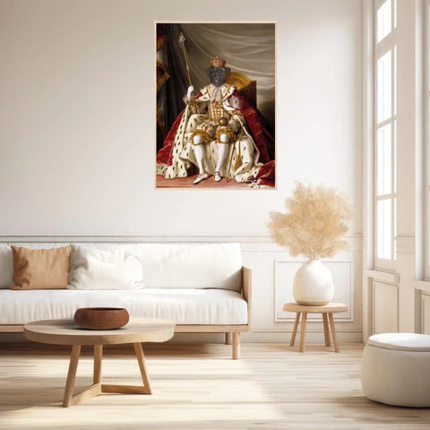 Tableau Animaux Portrait Personnalisé Renaissance Roi Christian VII de Danemark