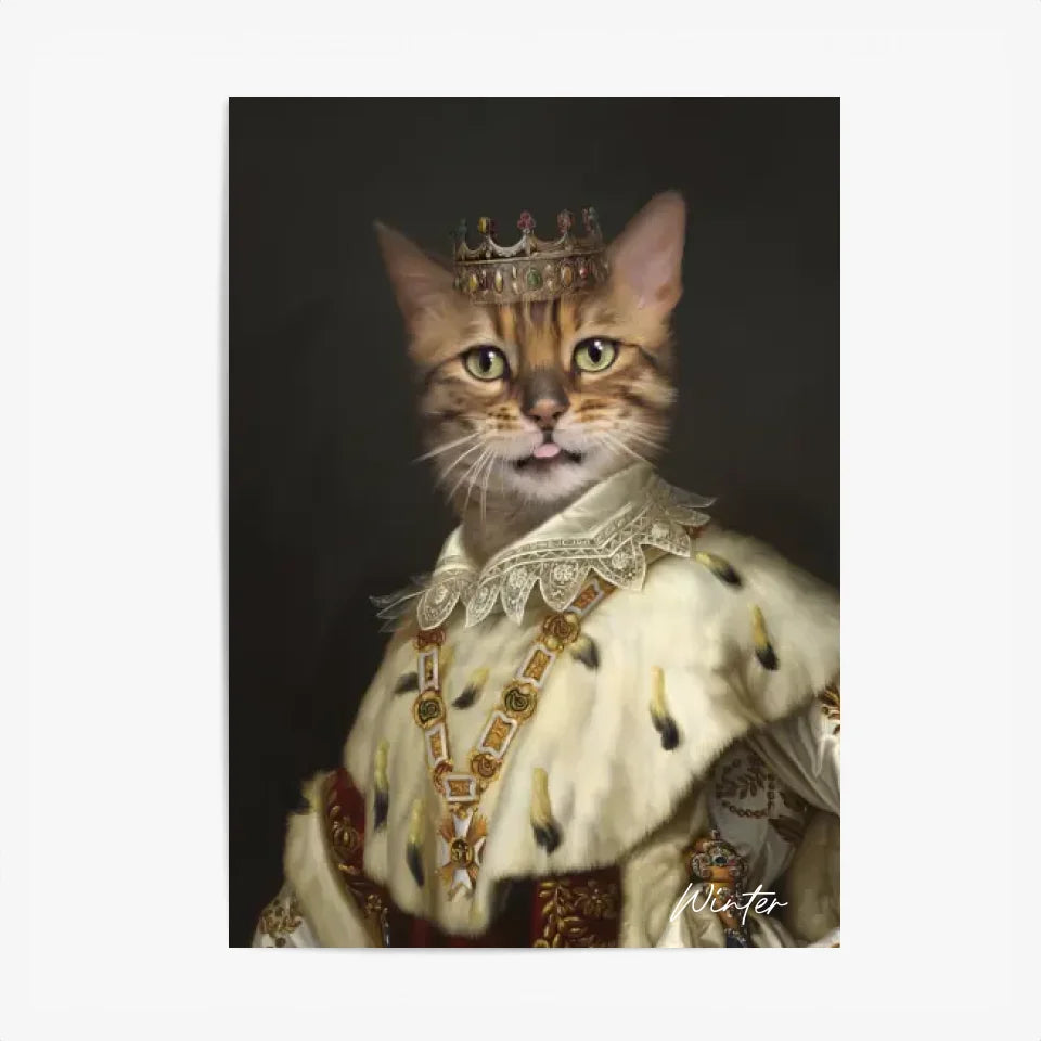 Tableau Animaux Portrait Personnalisé Renaissance Roi Louis Ier de Bavière