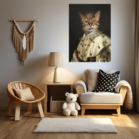 Tableau Animaux Portrait Personnalisé Renaissance Roi Louis Ier de Bavière