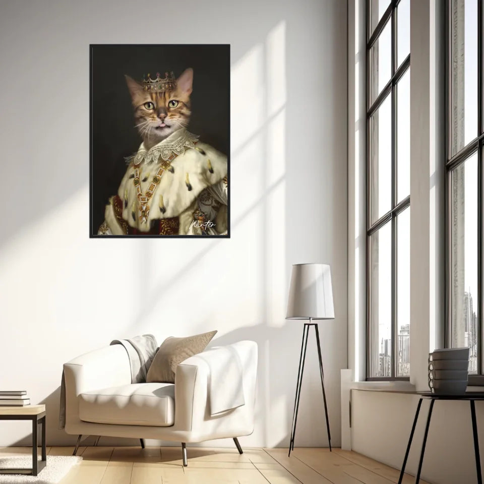 Tableau Animaux Portrait Personnalisé Renaissance Roi Louis Ier de Bavière