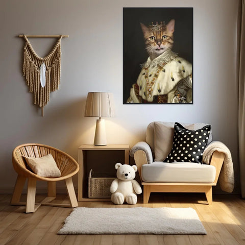 Tableau Animaux Portrait Personnalisé Renaissance Roi Louis Ier de Bavière