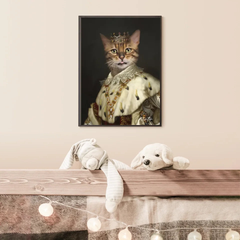 Tableau Animaux Portrait Personnalisé Renaissance Roi Louis Ier de Bavière