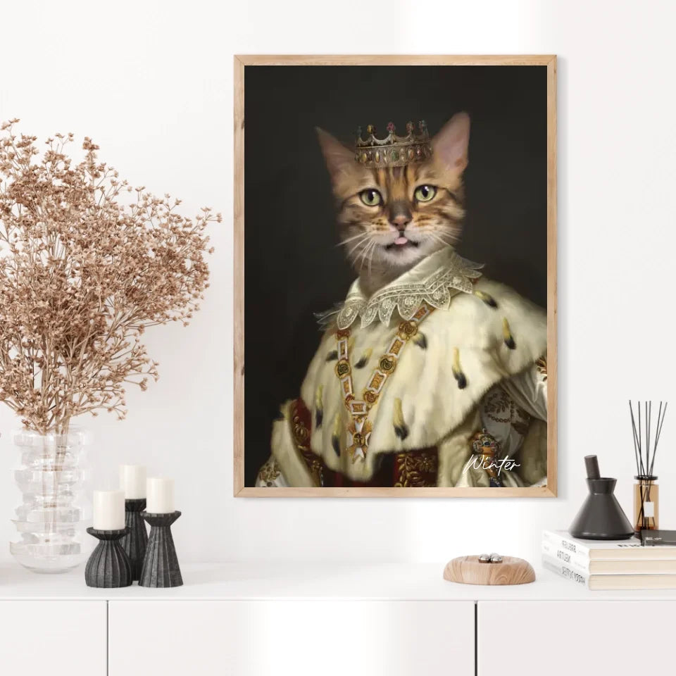 Tableau Animaux Portrait Personnalisé Renaissance Roi Louis Ier de Bavière