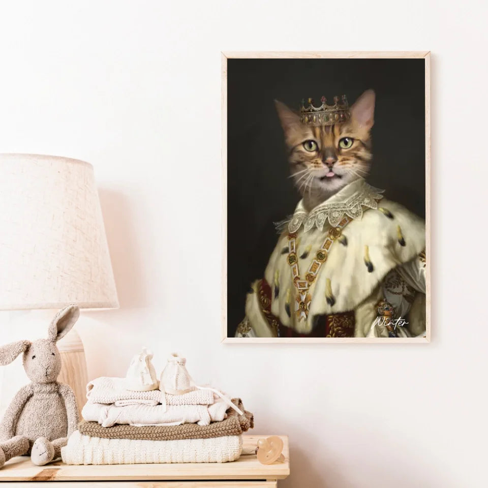 Tableau Animaux Portrait Personnalisé Renaissance Roi Louis Ier de Bavière