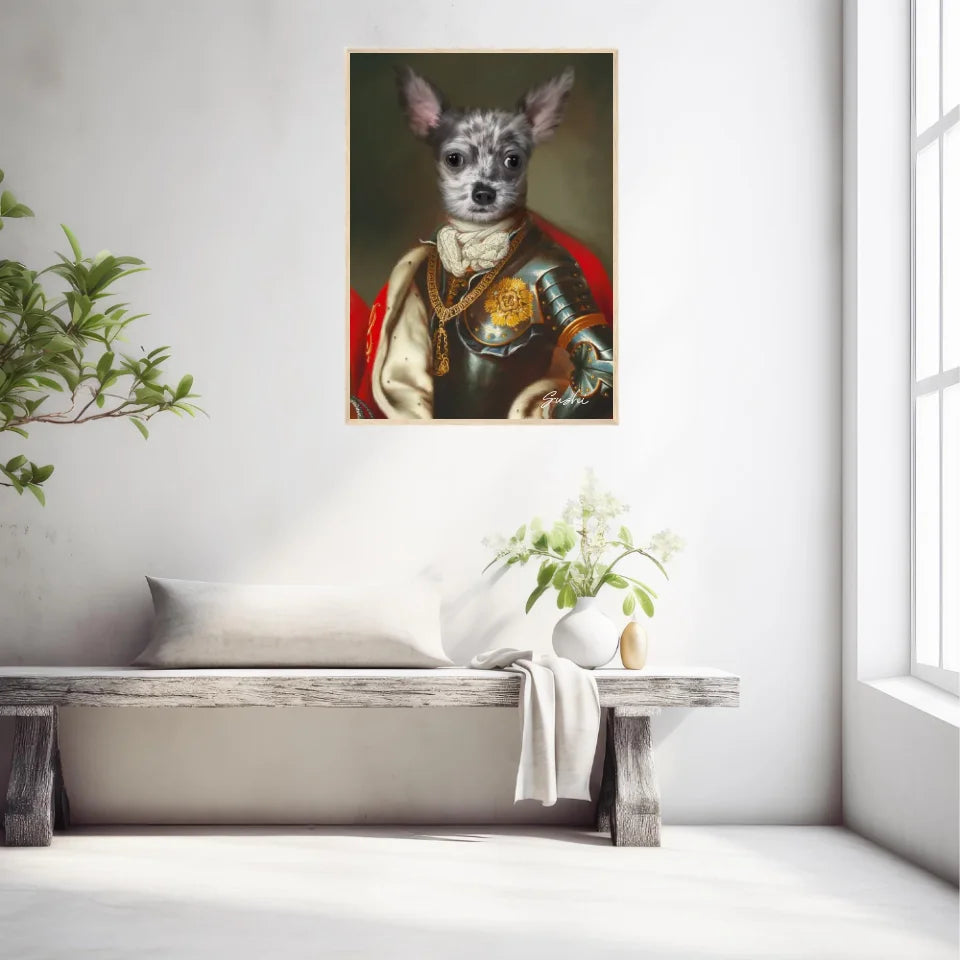 Tableau Animaux Portrait Personnalisé Renaissance Roi Charles Emmanuel III de Sardaigne