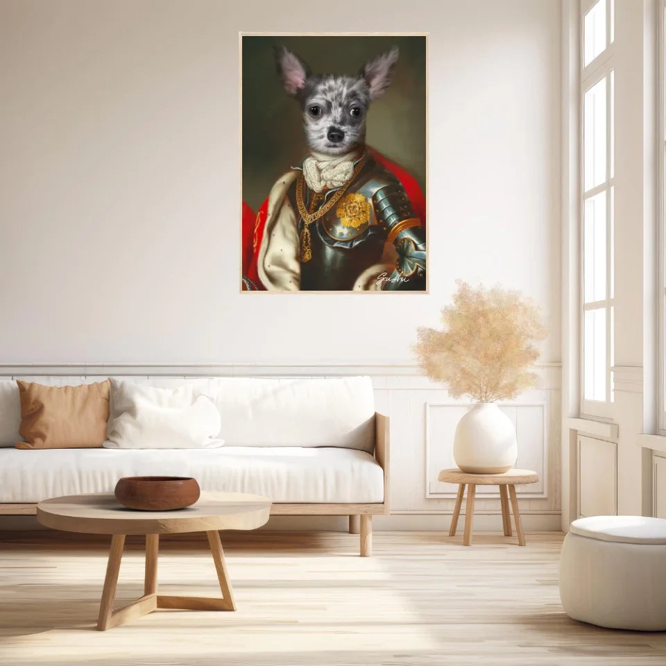 Tableau Animaux Portrait Personnalisé Renaissance Roi Charles Emmanuel III de Sardaigne