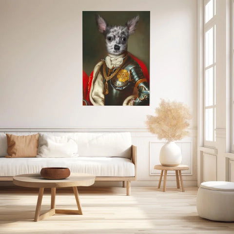 Tableau Animaux Portrait Personnalisé Renaissance Roi Charles Emmanuel III de Sardaigne