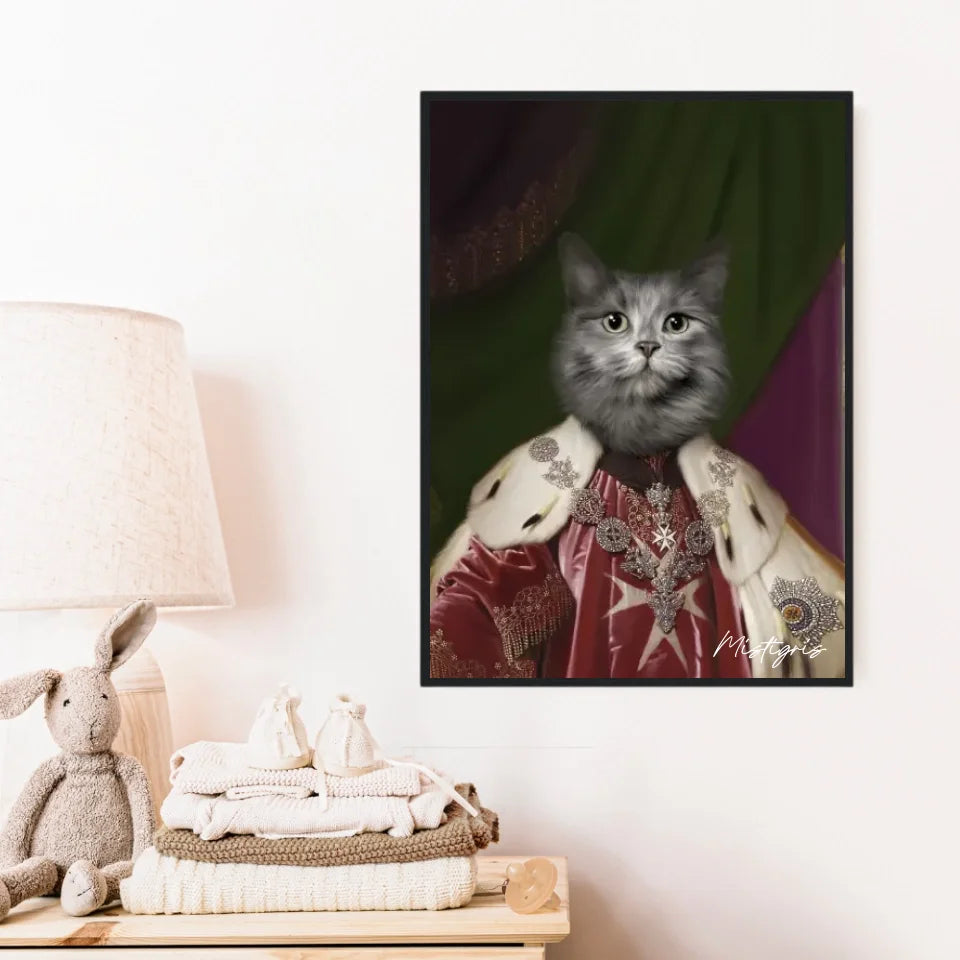 Tableau Animaux Portrait Personnalisé Renaissance Roi Paul Ier de Russie