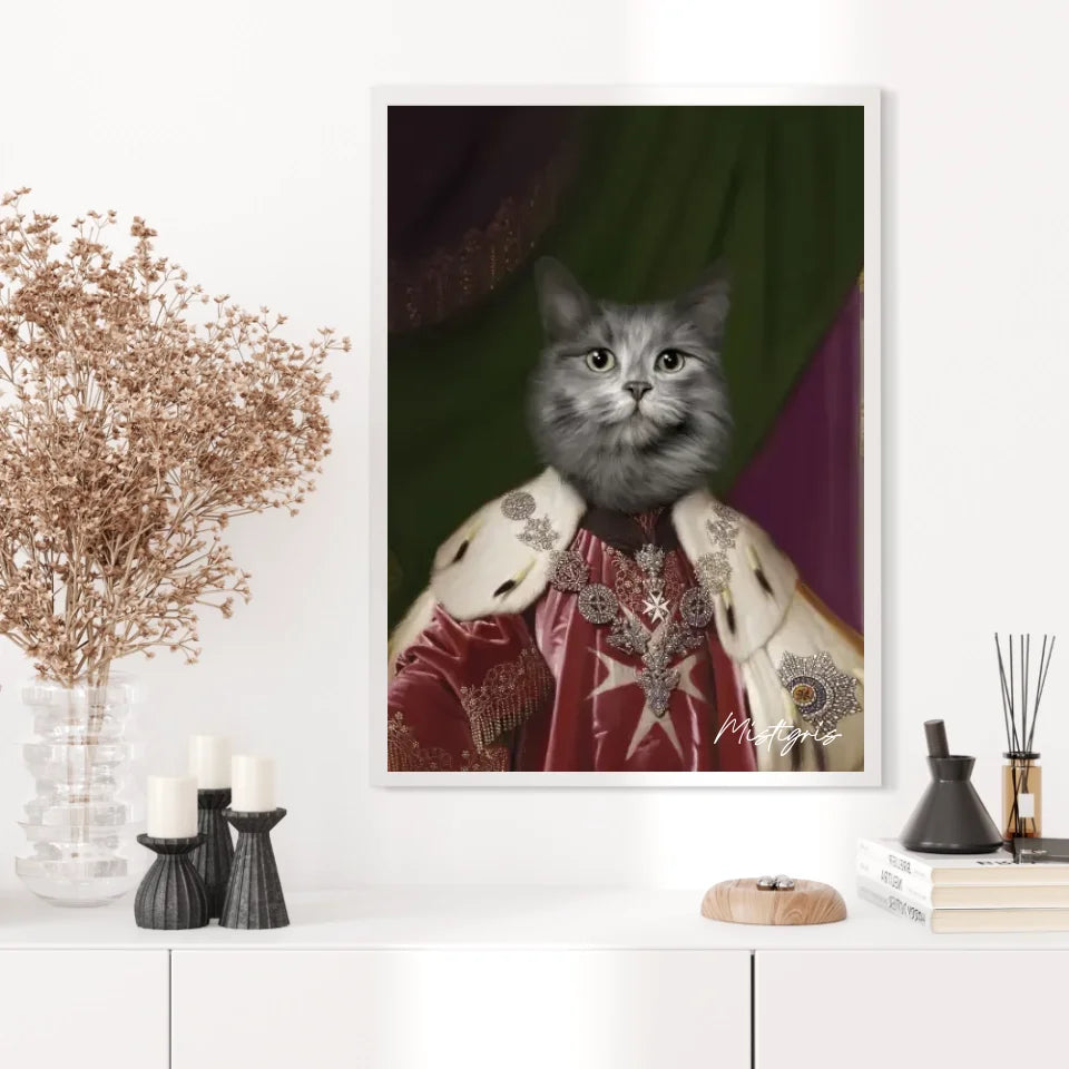 Tableau Animaux Portrait Personnalisé Renaissance Roi Paul Ier de Russie