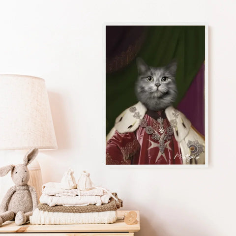 Tableau Animaux Portrait Personnalisé Renaissance Roi Paul Ier de Russie