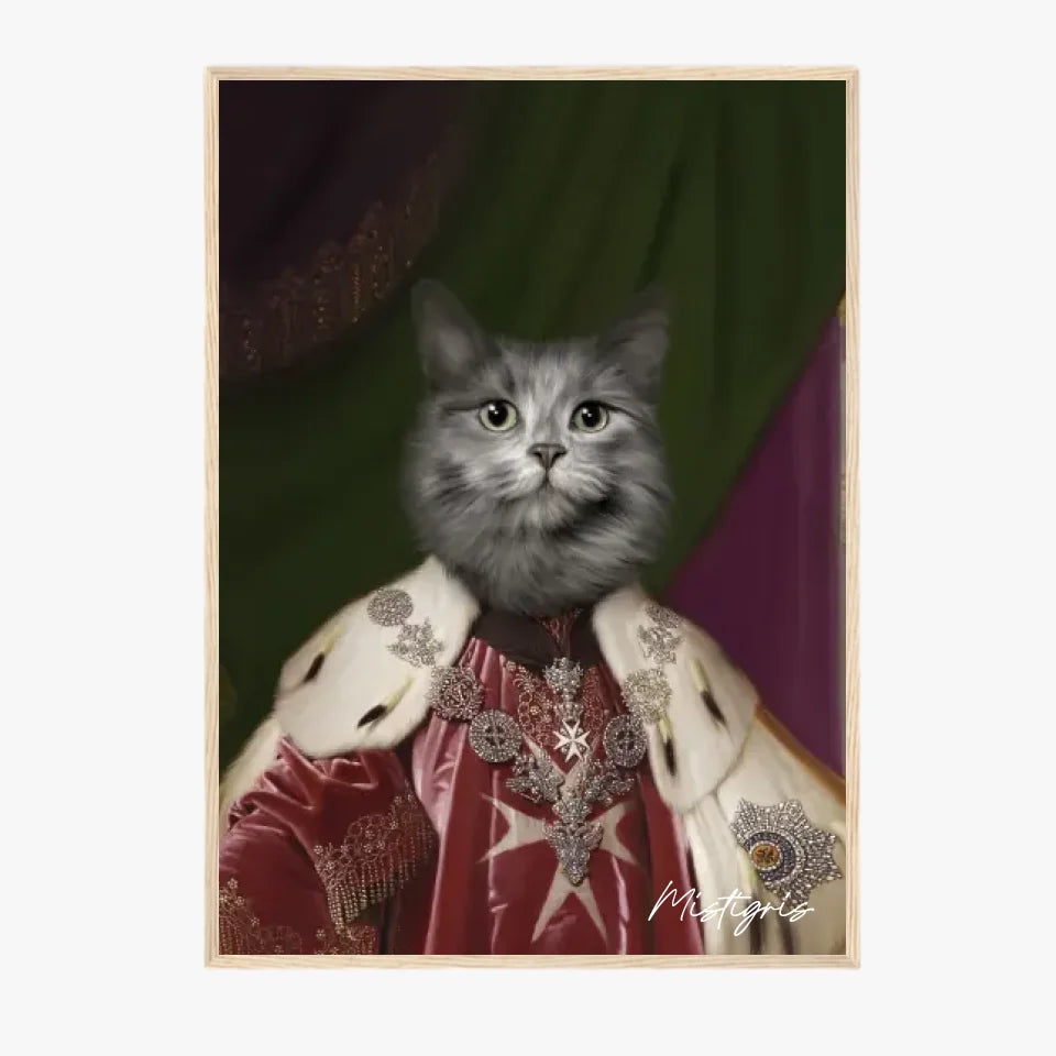 Tableau Animaux Portrait Personnalisé Renaissance Roi Paul Ier de Russie