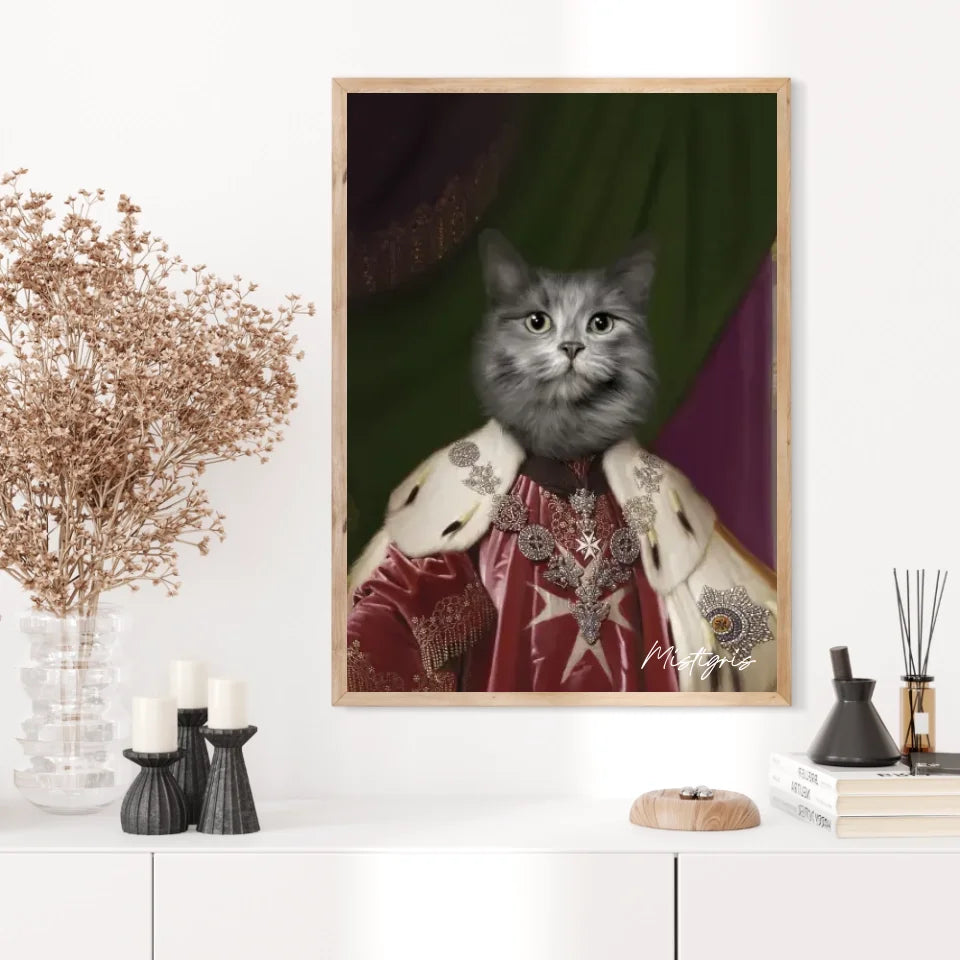 Tableau Animaux Portrait Personnalisé Renaissance Roi Paul Ier de Russie