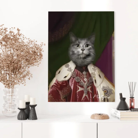 Tableau Animaux Portrait Personnalisé Renaissance Roi Paul Ier de Russie